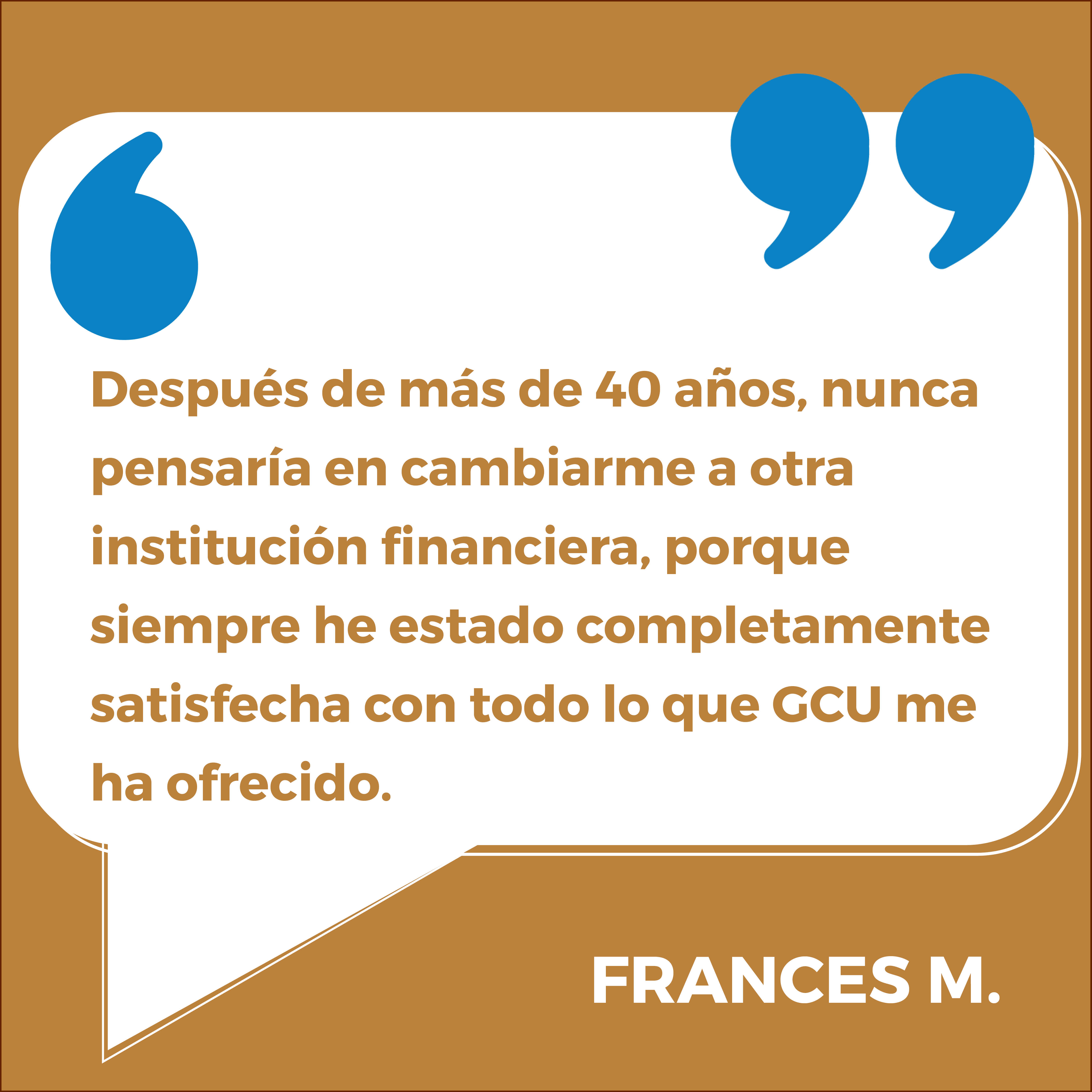 Testimonio de GCU